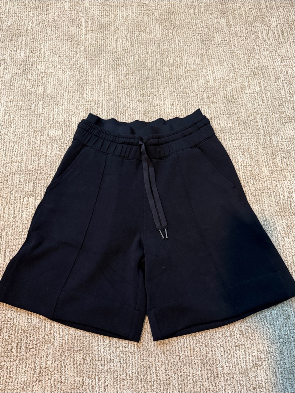 SPANX AirEssentials Black Drawstring Shorts